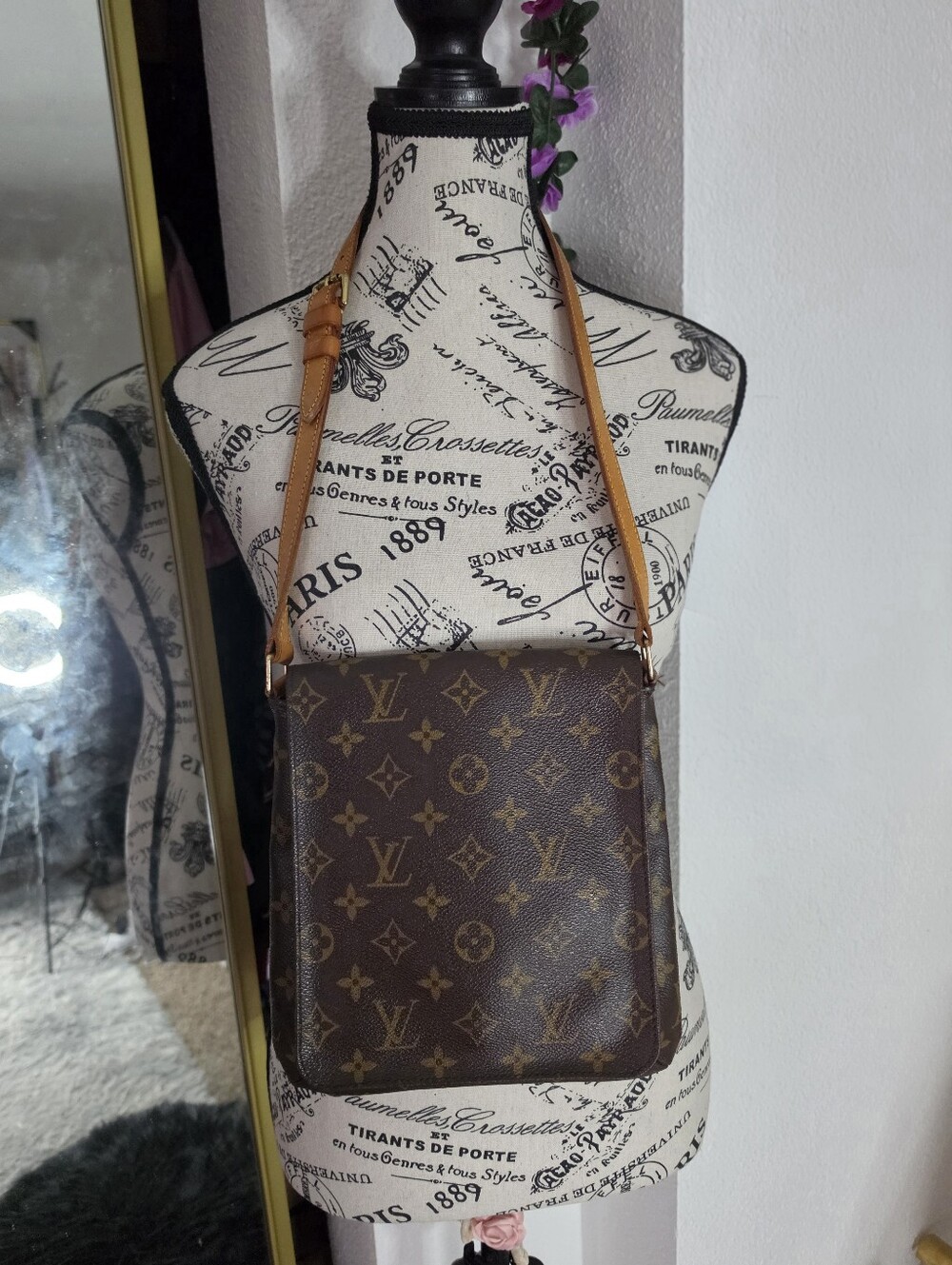 Louis Vuitton Brown Signiture Mono Musette Salsa PM Shoulder Bag (EUC)COA✨️